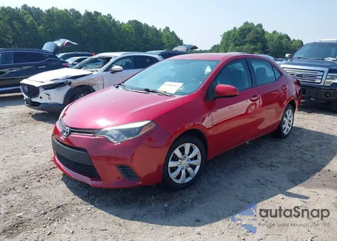 2014 Toyota Corolla Le из США, поврежденный, VIN 5YFBURHE5EP078109